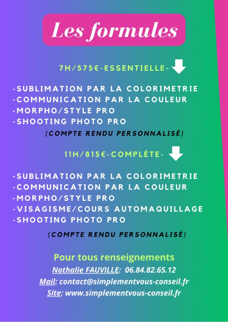 Partenariat avec simplement vous conseillère en image personnelle