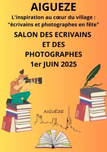 affiche salon écrivains et photographes Aiguèze